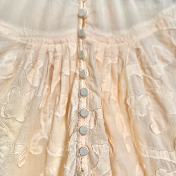 NWOT Rebecca Taylor Beige/Crème Floral Top-Stitching Blouse MSRP$350 - Picture 8 of 16